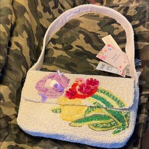 Floral Beaded Women's Bag